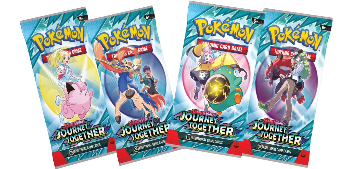 Pokémon TCG: Scarlet & Violet – Journey Together | 4 Pack Sleeved Booster Bundle