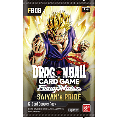 Dragon Ball Super Card Game: Fusion World – Saiyan’s Pride (FB08) Booster Pack – Factory Sealed