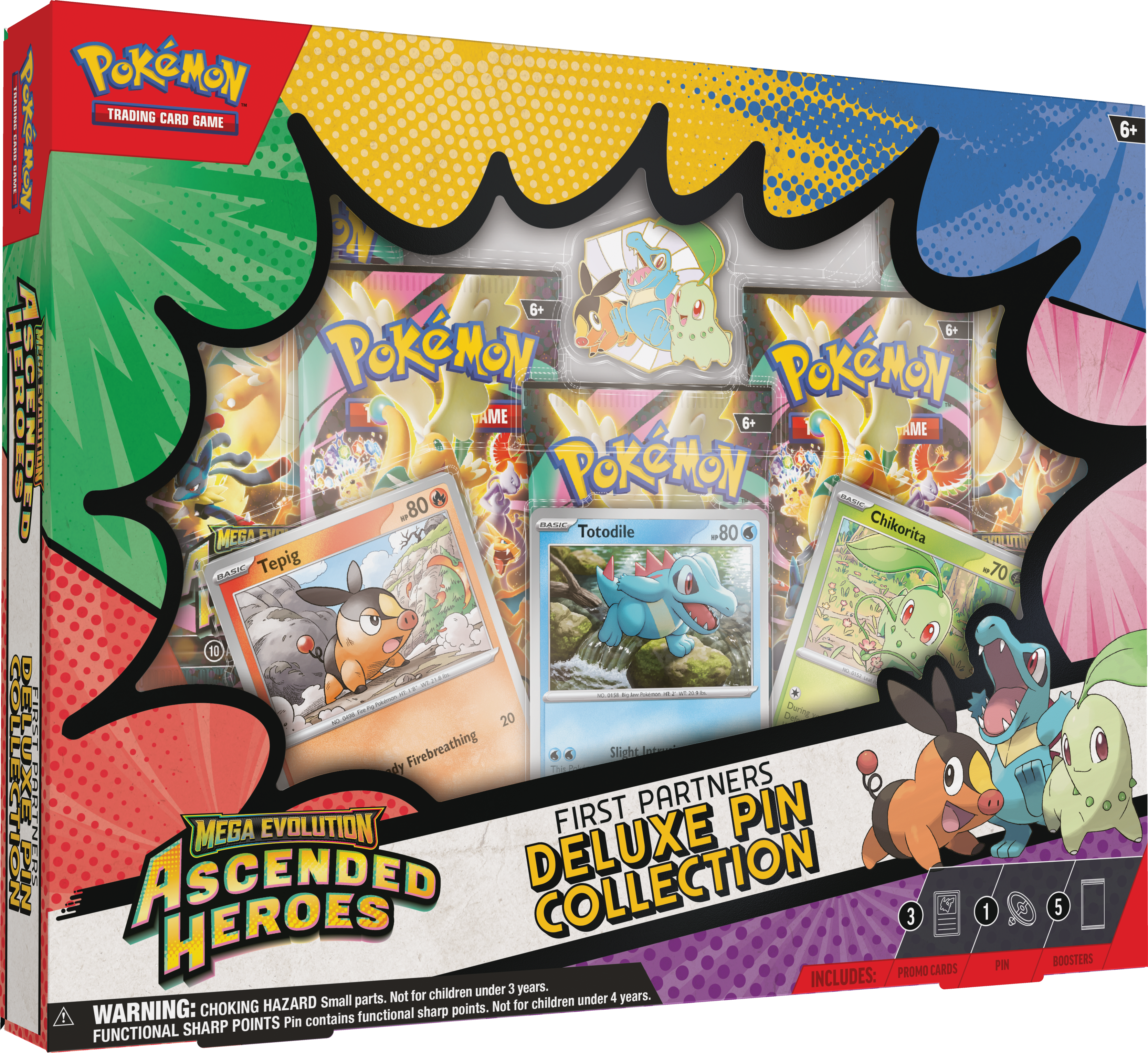 Pokémon TCG: Mega Evolution — Ascended Heroes First Partners Deluxe Pin Collection