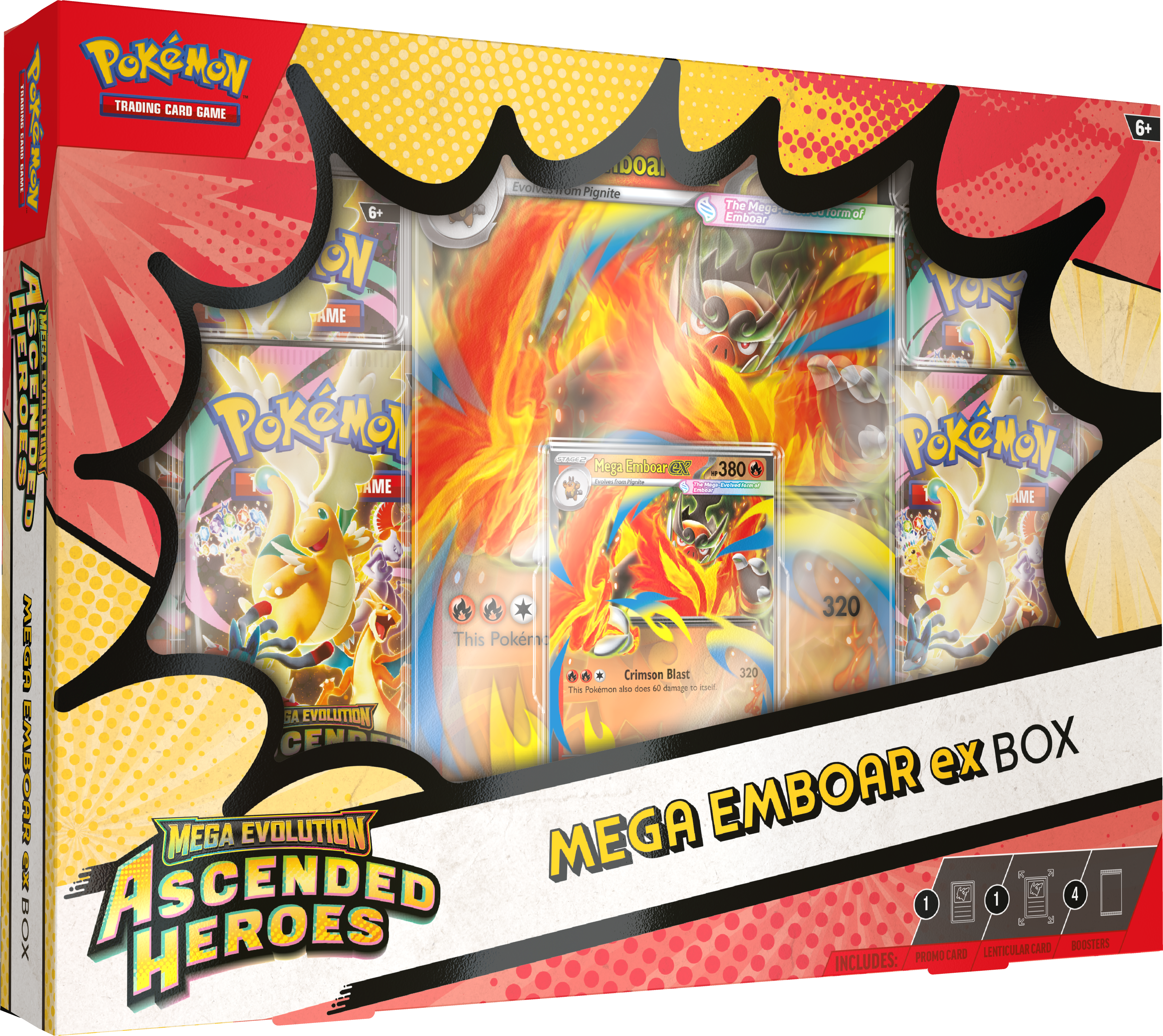 Pokémon TCG: Mega Evolution — Ascended Heroes Mega Emboar ex Box