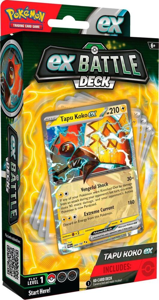 Pokémon TCG: ex Battle Deck — Tapu Koko ex – Factory Sealed